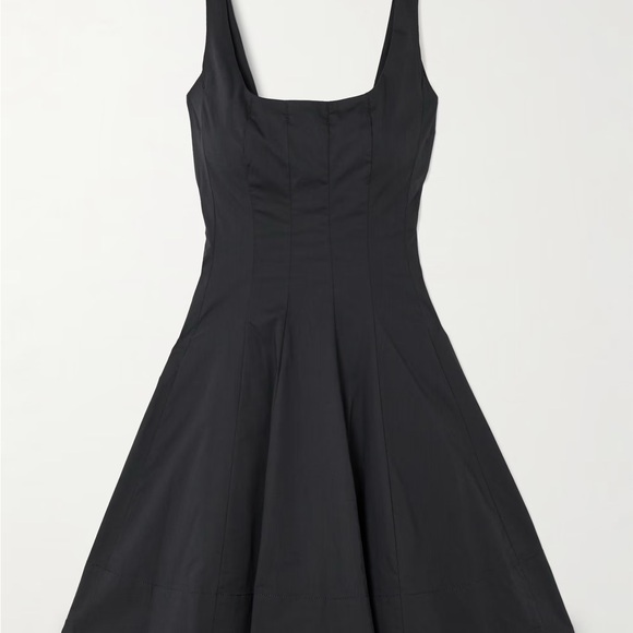 Staud Mini Wells Dress in Black Size 6 - Picture 3 of 5
